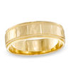 Thumbnail Image 0 of Triton Men's 6.5mm Hammered Segment Wedding Band in 10K Gold