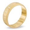 Thumbnail Image 1 of Triton Men's 6.5mm Hammered Segment Wedding Band in 10K Gold