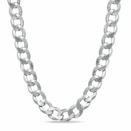 Men's 7.0mm Curb Chain Necklace in Sterling Silver - 22&quot;