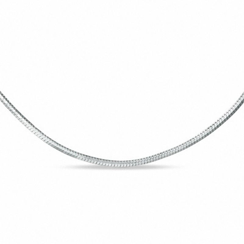 Main Image 1 of Ladies' 1.1mm Snake Chain Necklace in Sterling Silver - 16"