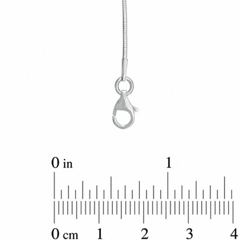Main Image 2 of Ladies' 1.1mm Snake Chain Necklace in Sterling Silver - 16"