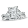 Thumbnail Image 0 of 2 CT. T.W. Princess-Cut Composite Diamond Rectangular Frame Ring in 14K White Gold