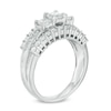 Thumbnail Image 1 of 1-1/2 CT. T.W. Princess-Cut Diamond Three Stone Engagement Ring in 14K White Gold