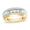 Thumbnail Image 0 of 1/2 CT. T.W. Diamond Five Stone Anniversary Band in 10K Two-Tone Gold