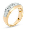 Thumbnail Image 1 of 1/2 CT. T.W. Diamond Five Stone Anniversary Band in 10K Two-Tone Gold