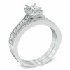 Thumbnail Image 1 of 1 CT. T.W. Certified Radiant-Cut Diamond Bridal Set in 14K White Gold (I/I1)