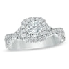 Thumbnail Image 0 of Vera Wang Love Collection 1 CT. T.W. Diamond Frame Engagement Ring in 14K White Gold