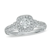 Thumbnail Image 0 of Vera Wang Love Collection 3/4 CT. T.W. Diamond Frame Engagement Ring in 14K White Gold