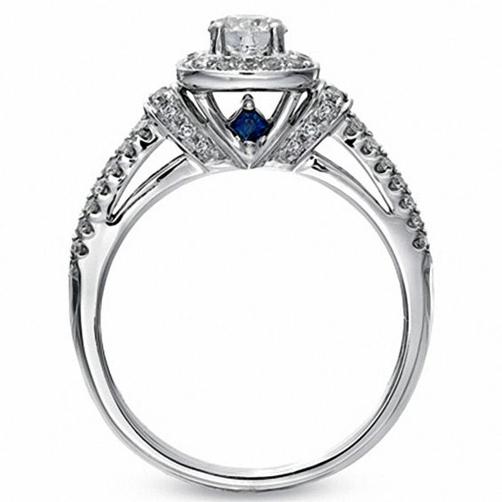 Vera Wang Love Collection 3/4 CT. T.W. Diamond Frame Engagement Ring in