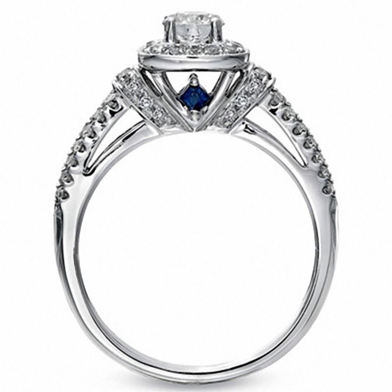 Main Image 2 of Vera Wang Love Collection 3/4 CT. T.W. Diamond Frame Engagement Ring in 14K White Gold