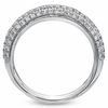 Thumbnail Image 1 of Vera Wang Love Collection 1/2 CT. T.W. Diamond Three Row Anniversary Band in 14K White Gold