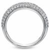 Thumbnail Image 1 of Vera Wang Love Collection 1/2 CT. T.W. Diamond Three Row Anniversary Band in 14K White Gold