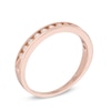 Thumbnail Image 1 of 1/4 CT. T.W. Diamond Anniversary Band in 10K Rose Gold