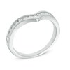 Thumbnail Image 1 of 1/4 CT. T.W. Diamond Chevron Anniversary Band in 10K White Gold