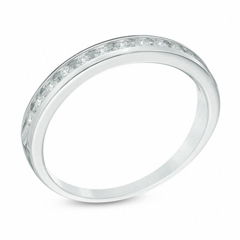 Main Image 2 of 1/4 CT. T.W. Diamond Band in 10K White Gold