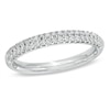 Thumbnail Image 0 of Vera Wang Love Collection 3/8 CT. T.W. Diamond Two Row Anniversary Band in 14K White Gold