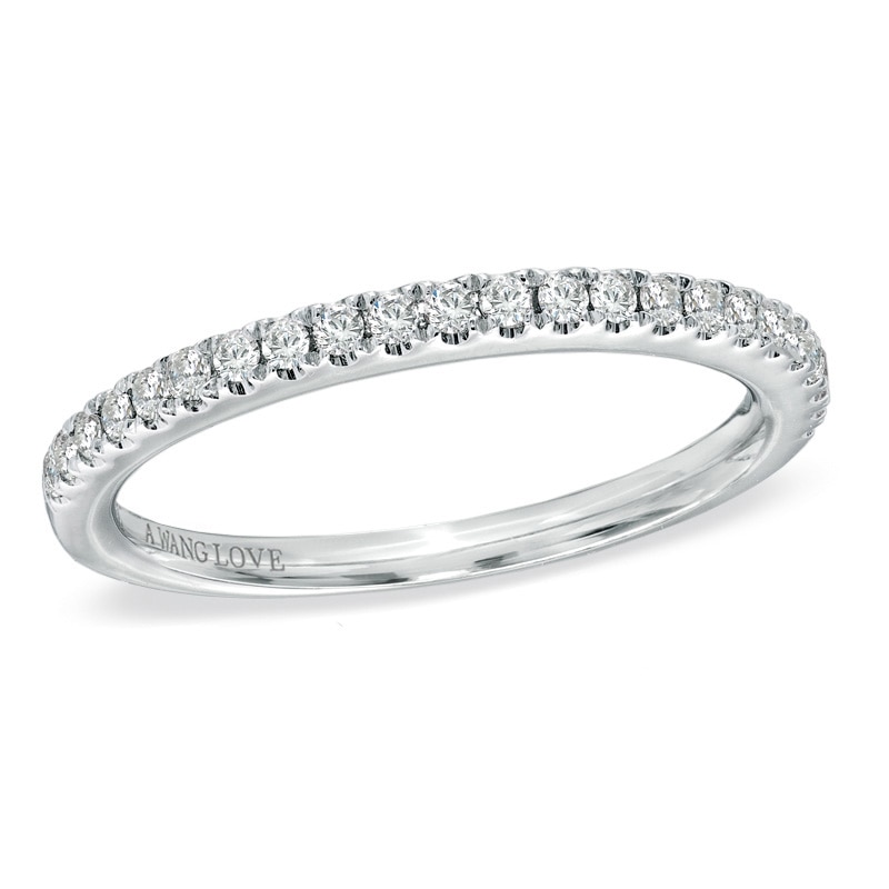 Vera Wang Love Collection 1/4 CT. T.W. Diamond Band in 14K White Gold