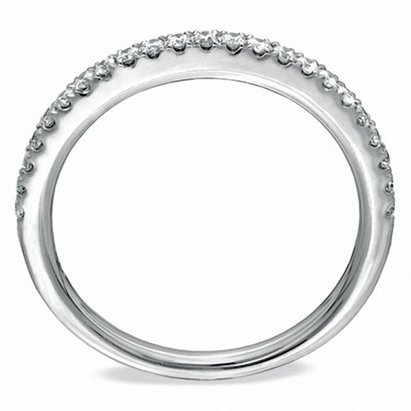Main Image 2 of Vera Wang Love Collection 1/4 CT. T.W. Diamond Band in 14K White Gold