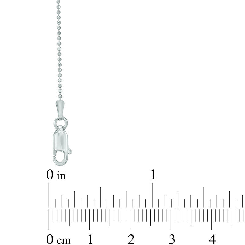 Main Image 2 of Geometric Bib Necklace in Sterling Silver - 17"