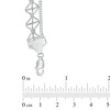 Thumbnail Image 2 of Lattice Edge Bib Necklace in Sterling Silver - 17"