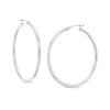 Thumbnail Image 1 of 47.0mm Hoop Earrings in 14K White Gold
