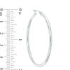 Thumbnail Image 2 of 47.0mm Hoop Earrings in 14K White Gold