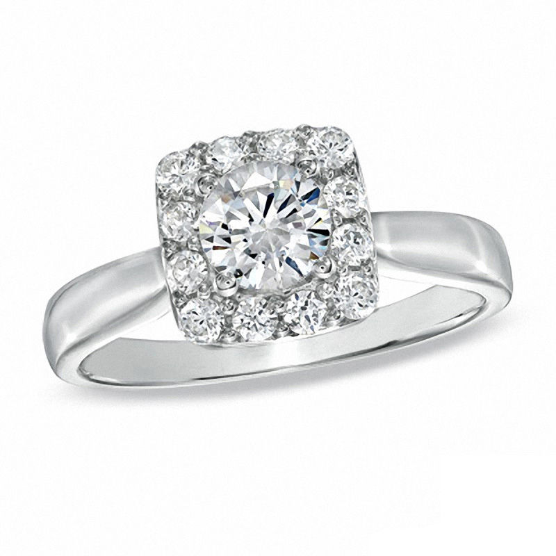 Main Image 1 of Celebration 102® 1 CT. T.W. Diamond Engagement Ring in 18K White Gold (I/SI2)