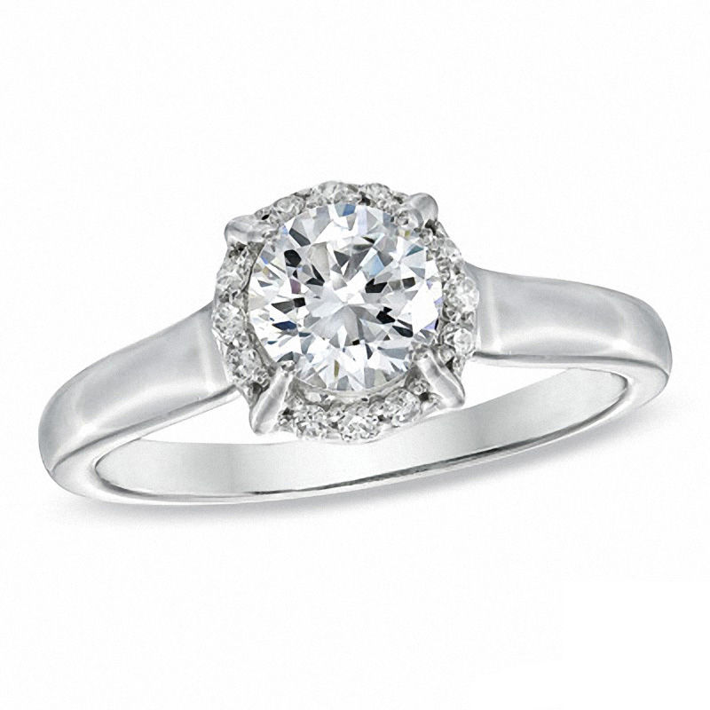 Celebration 102® 1 CT. T.W. Diamond Engagement Ring in 18K White Gold (I/SI2)
