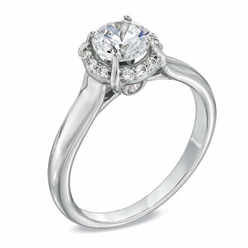 Celebration 102® 1 CT. T.W. Diamond Engagement Ring in 18K White Gold (I/SI2)