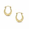 Thumbnail Image 1 of Child's Polished Hoop Earrings in 14K Gold