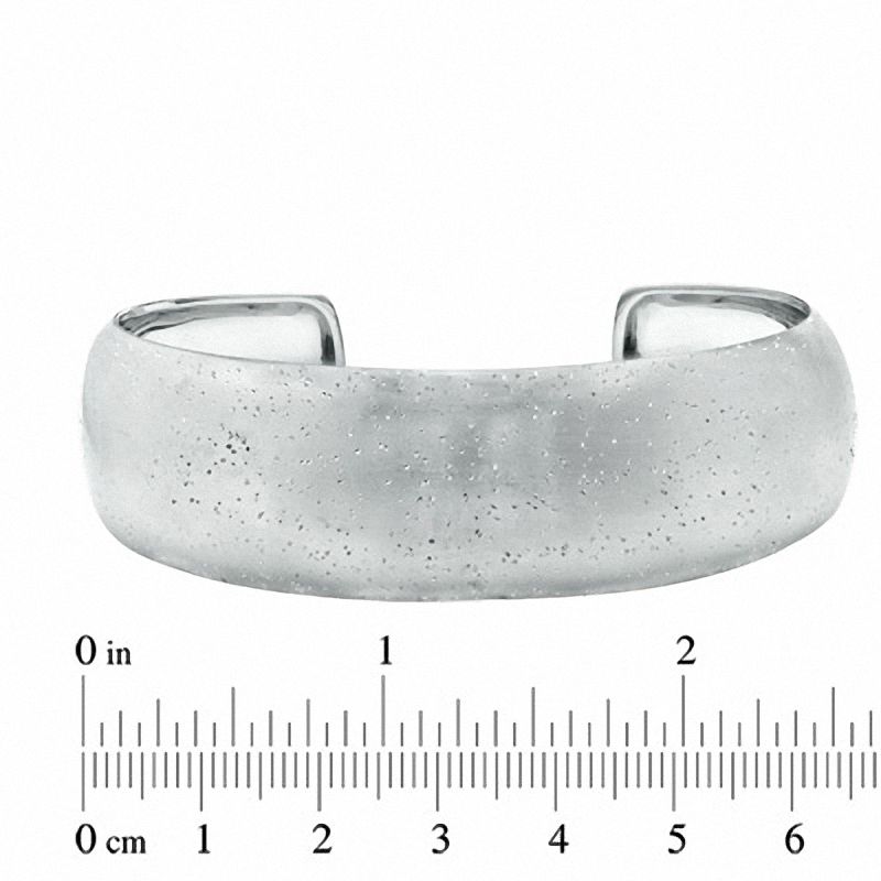 Main Image 2 of Sterling Silver 20.8mm Shimmer Cuff - 7.5"