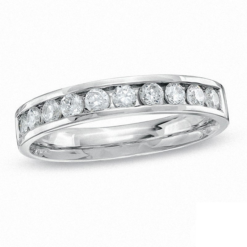 Main Image 1 of 1/2 CT. T.W. Certified Canadian Diamond Anniversary Band in 14K White Gold (I/I1)