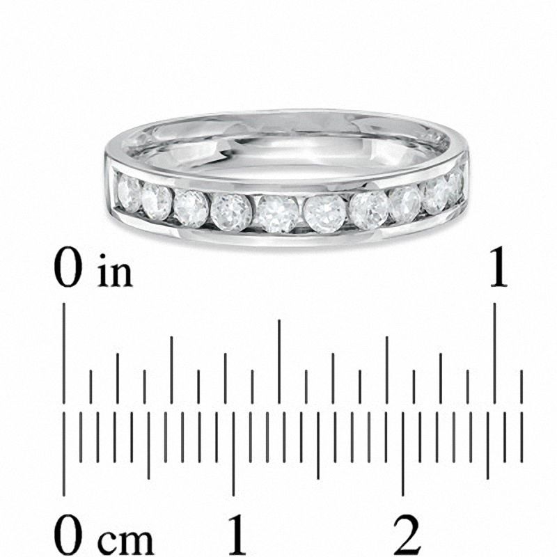 Main Image 3 of 1/2 CT. T.W. Certified Canadian Diamond Anniversary Band in 14K White Gold (I/I1)