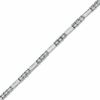 Thumbnail Image 1 of 1/4 CT. T.W. Diamond Three Stone Line Bracelet in 10K White Gold
