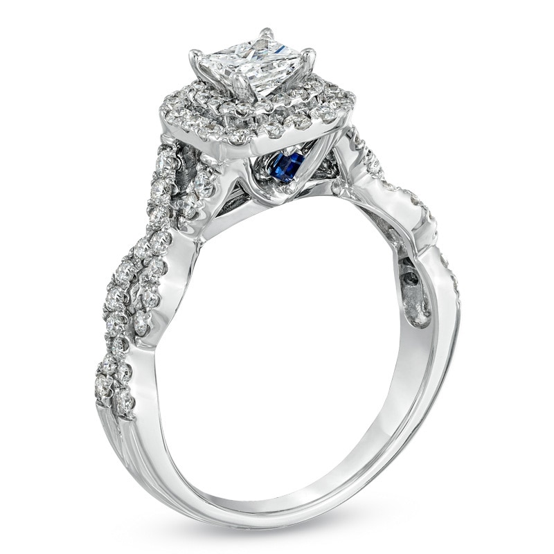 Petite Twist Diamond Engagement Ring in 14k White Gold (1/10 ct. tw.)