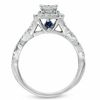 Thumbnail Image 2 of Vera Wang Love Collection 1 CT. T.W. Princess-Cut Diamond Double Frame Twist Engagement Ring in 14K White Gold