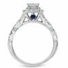 Thumbnail Image 3 of Vera Wang Love Collection 1 CT. T.W. Princess-Cut Diamond Double Frame Twist Engagement Ring in 14K White Gold