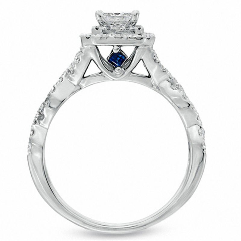 Petite Twist Diamond Engagement Ring in 14k White Gold (1/10 ct. tw.)