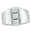 Thumbnail Image 0 of 1/2 CT. T.W. Diamond Three Stone Linear Ring in 14K White Gold