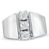 Thumbnail Image 1 of 1/2 CT. T.W. Diamond Three Stone Linear Ring in 14K White Gold