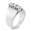 Thumbnail Image 2 of 1/2 CT. T.W. Diamond Three Stone Linear Ring in 14K White Gold