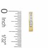 Thumbnail Image 1 of 1/10 CT. T.W. Diamond Hoop Earrings in 10K Gold