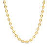 Thumbnail Image 1 of Men's 4.7mm Puffed Mariner Chain Necklace in Hollow 14K Gold - 24"