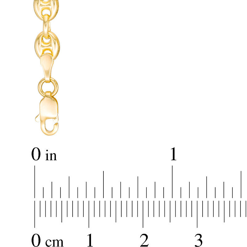 Men's 4.7mm Puffed Mariner Chain Necklace in Hollow 14K Gold - 24