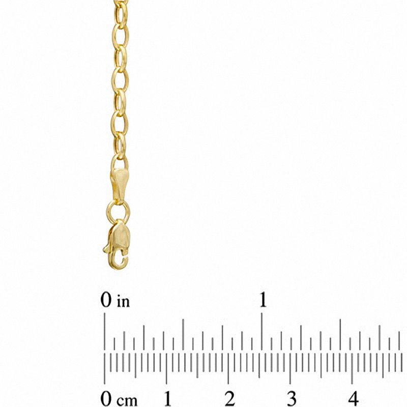 Main Image 2 of Ladies' 3.2mm Rolo Chain Necklace in 14K Gold - 18"