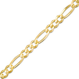 Men's  7.0mm Figaro Chain Bracelet in 14K Gold - 8.5&quot;