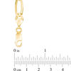 Thumbnail Image 1 of Men's 7.0mm Figaro Chain Bracelet in Solid 14K Gold - 8.5"