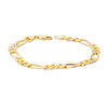 Thumbnail Image 2 of Men's 7.0mm Figaro Chain Bracelet in Solid 14K Gold - 8.5"