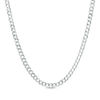 Thumbnail Image 1 of Men's 3.6mm Curb Chain Necklace in Solid 14K White Gold - 22"