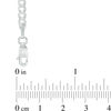 Thumbnail Image 2 of Men's 3.6mm Curb Chain Necklace in Solid 14K White Gold - 22"